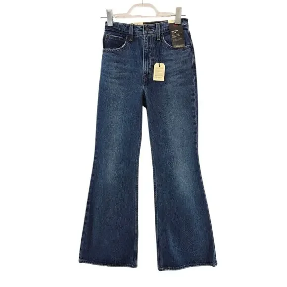 Levi's Premium Jeans Womens 24 70's High Flare NEW Rockabilly Cowgirl Bohemian - Picture 2 of 15